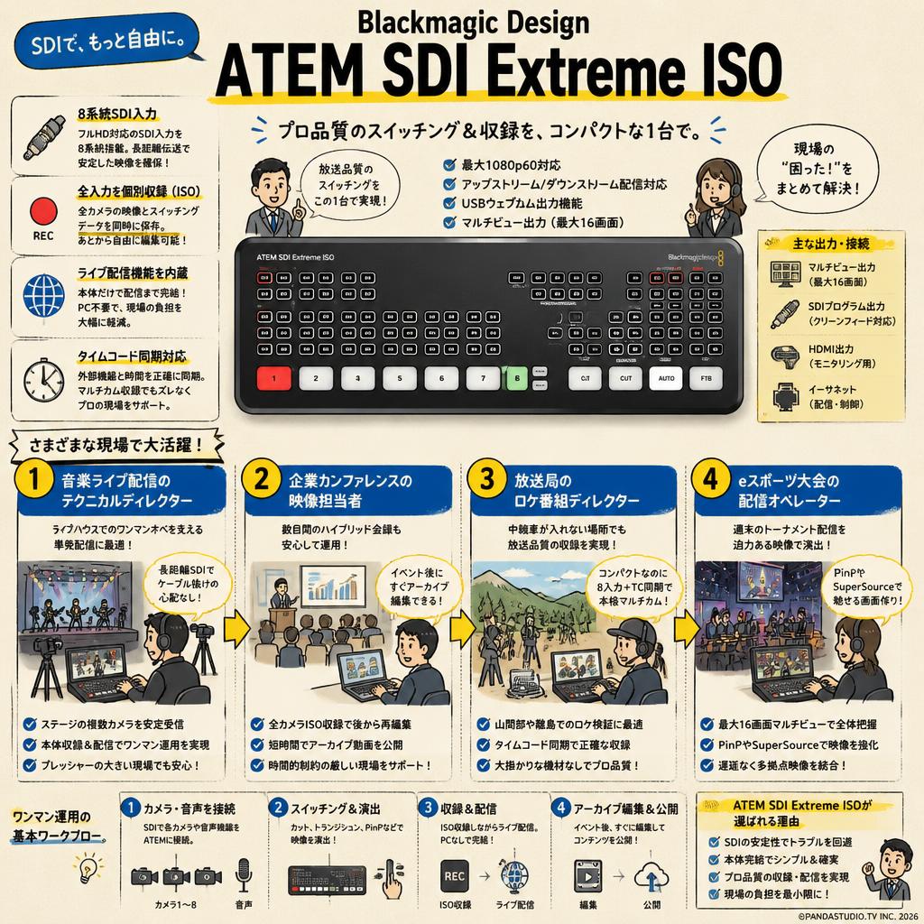 Blackmagic Design ATEM SDI Extreme ISO おもな対象のお客様