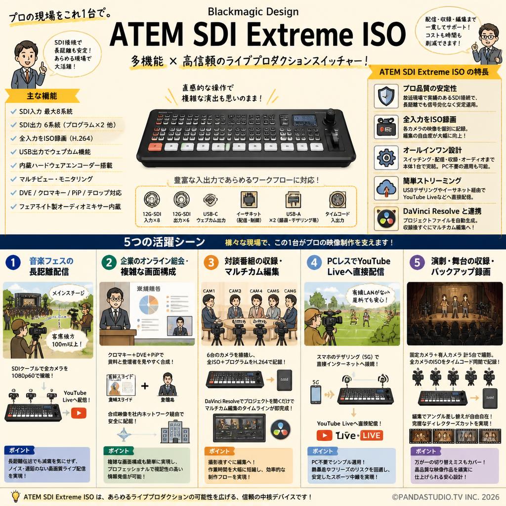 Blackmagic Design ATEM SDI Extreme ISO 用途