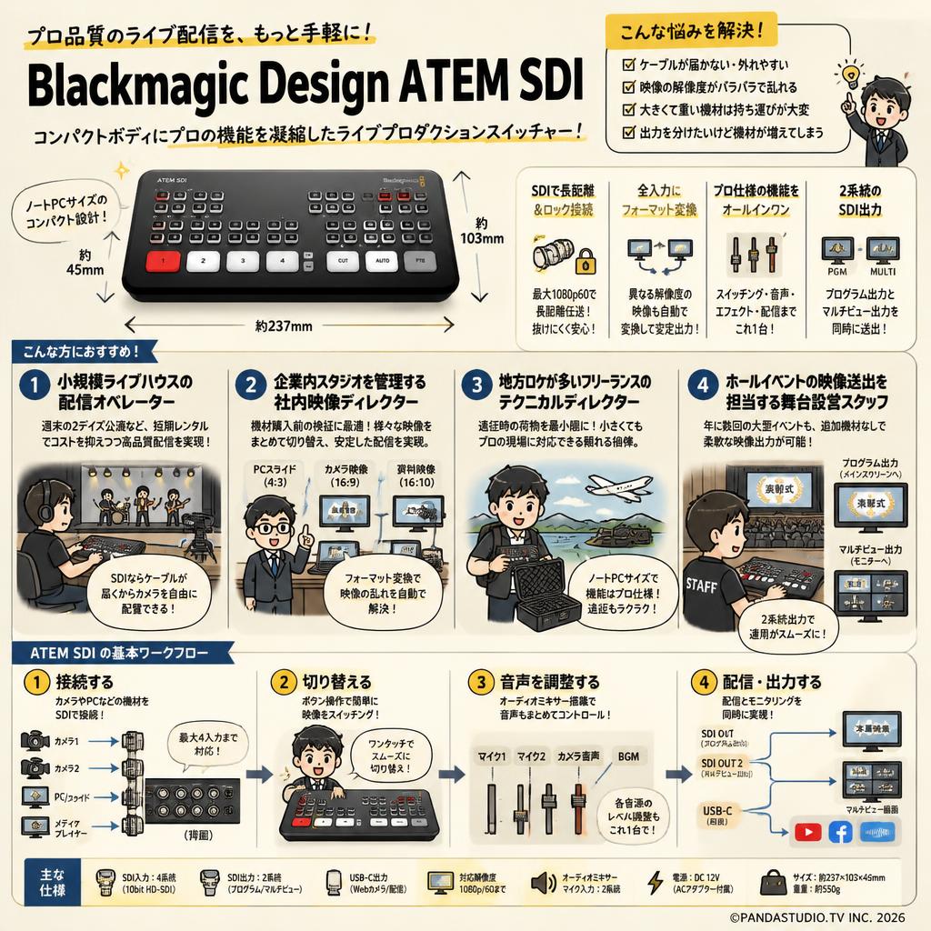 Blackmagic Design ATEM SDI おもな対象のお客様