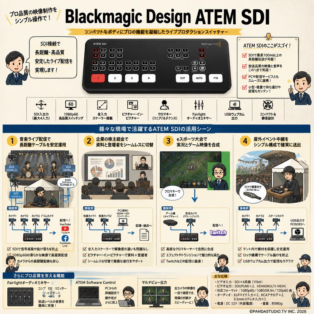 Blackmagic Design ATEM SDI 用途