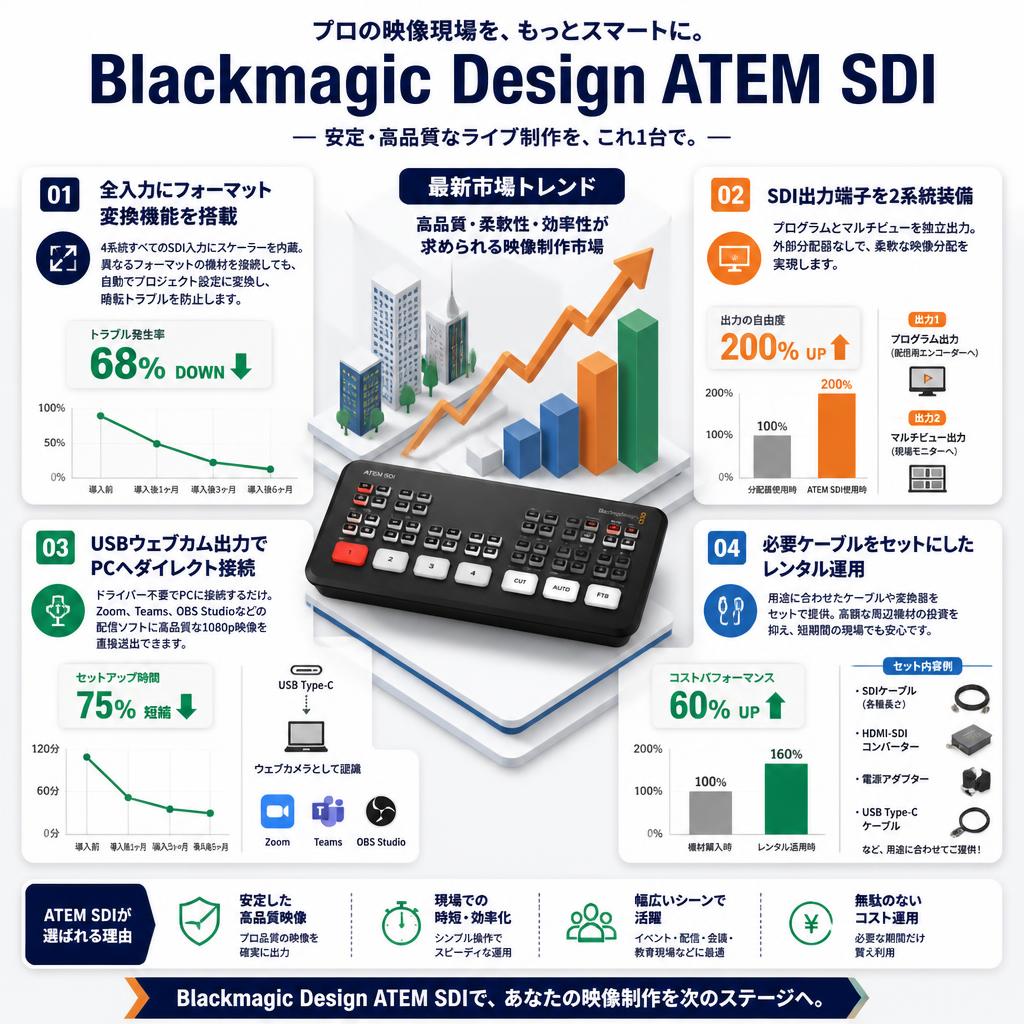 Blackmagic Design ATEM SDI セールスポイント