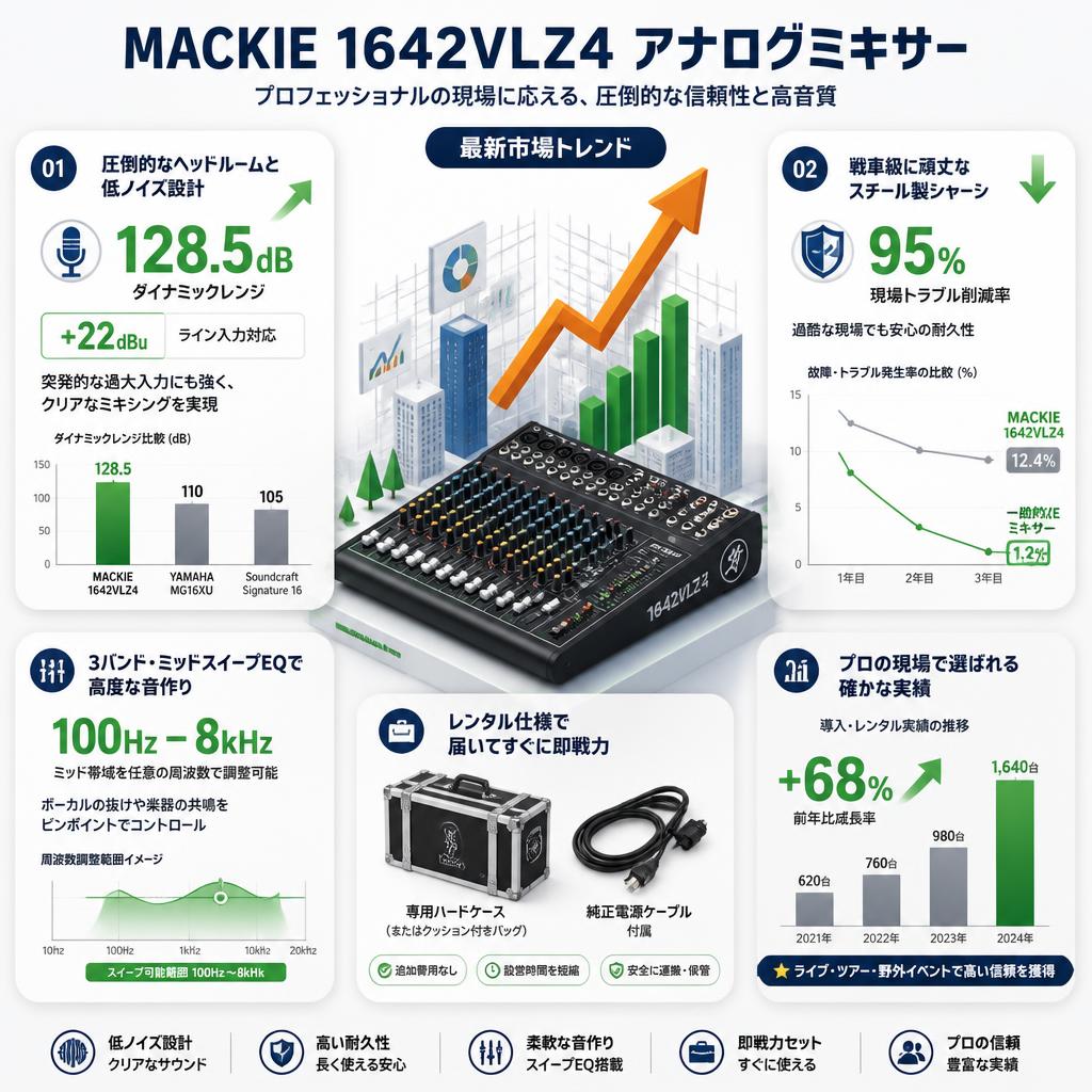 MACKIE 1642VLZ4 アナログミキサー セールスポイント