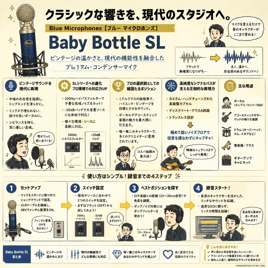 Blue Microphones【ブルー マイクロホンズ】Baby Bottle SL 概要