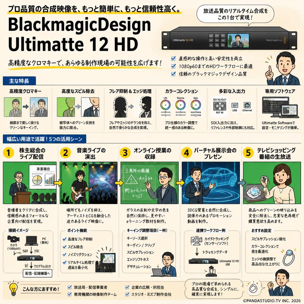 BlackmagicDesign Ultimatte 12 HD 用途