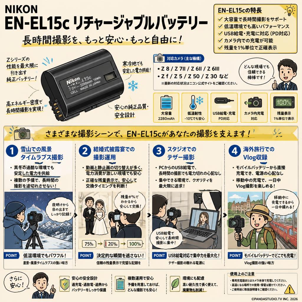 NIKON EN-EL15c リチャージャブルバッテリー 用途