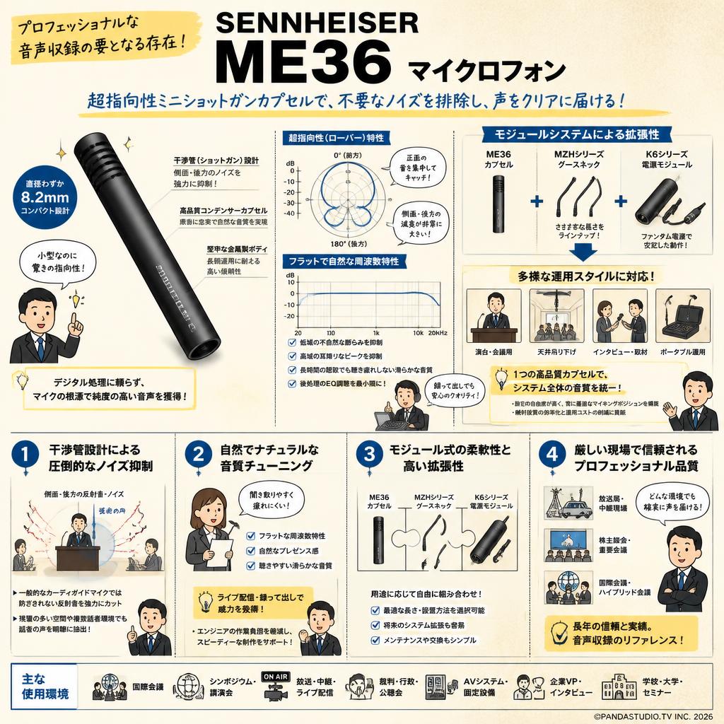 SENNHEISER  ME36 マイクロフォン 概要