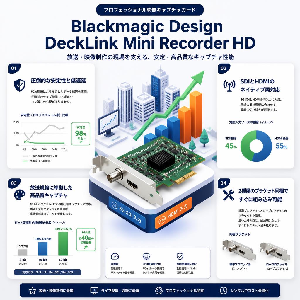 Blackmagic Design DeckLink Mini Recorder HD セールスポイント