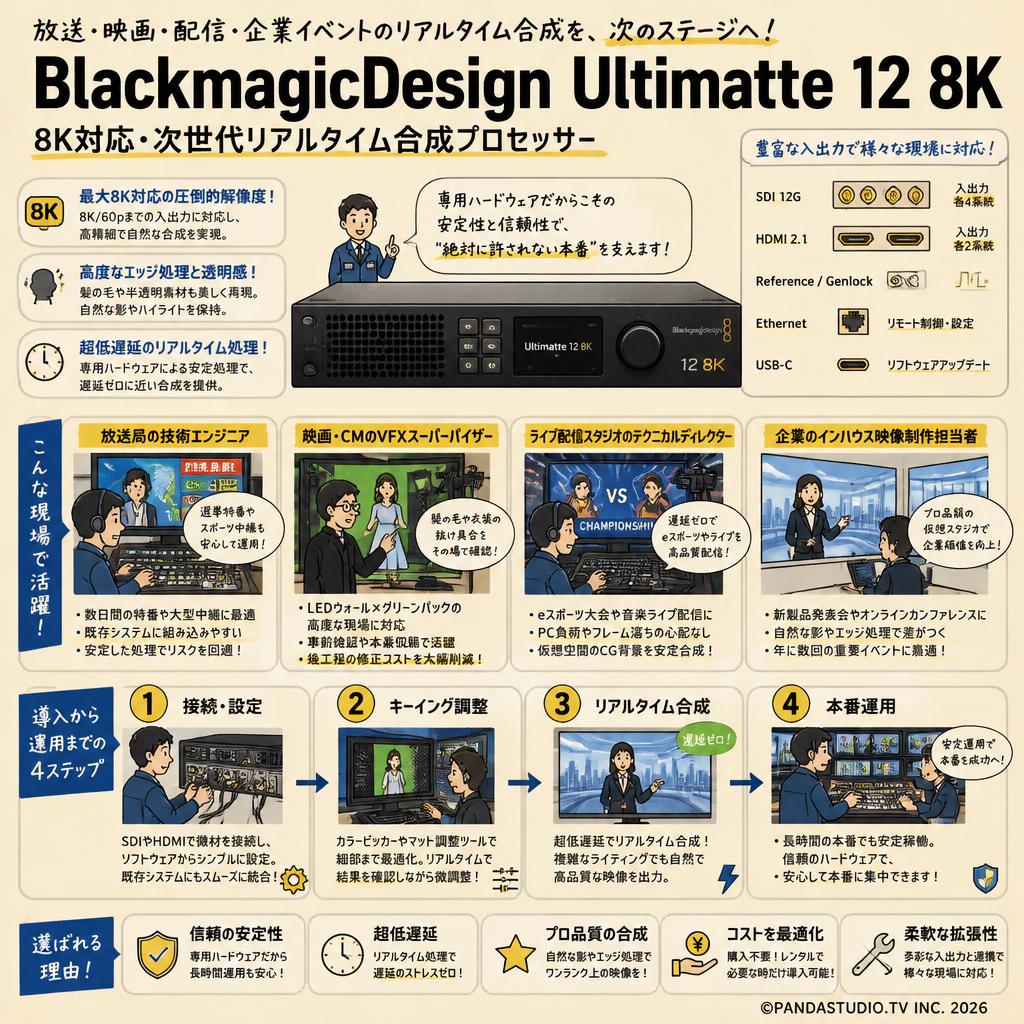 BlackmagicDesign Ultimatte 12 8K おもな対象のお客様