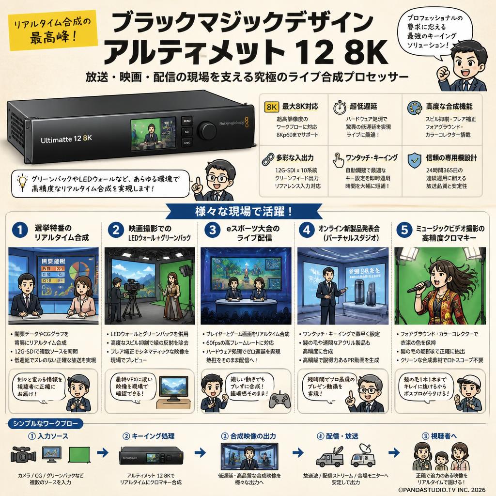 BlackmagicDesign Ultimatte 12 8K 用途