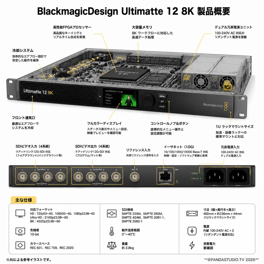 BlackmagicDesign Ultimatte 12 8K スペック
