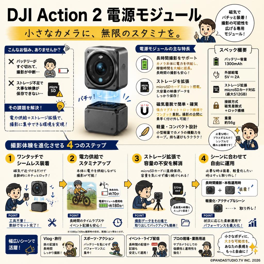 DJI Action 2 電源モジュール 概要