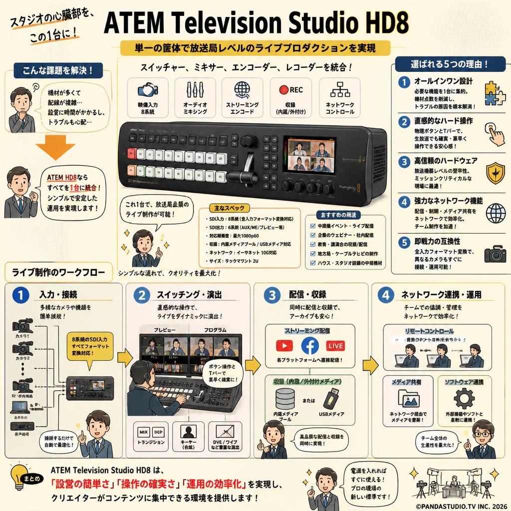 Blackmagic Design ATEM Television Studio HD8 概要