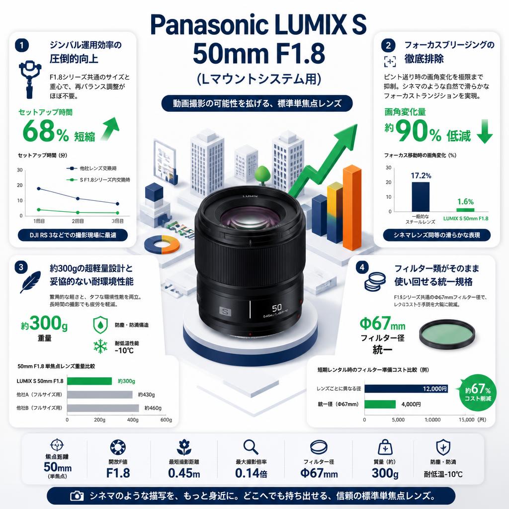 Panasonic LUMIX S 50mm F1.8 (Lマウントシステム用) セールスポイント