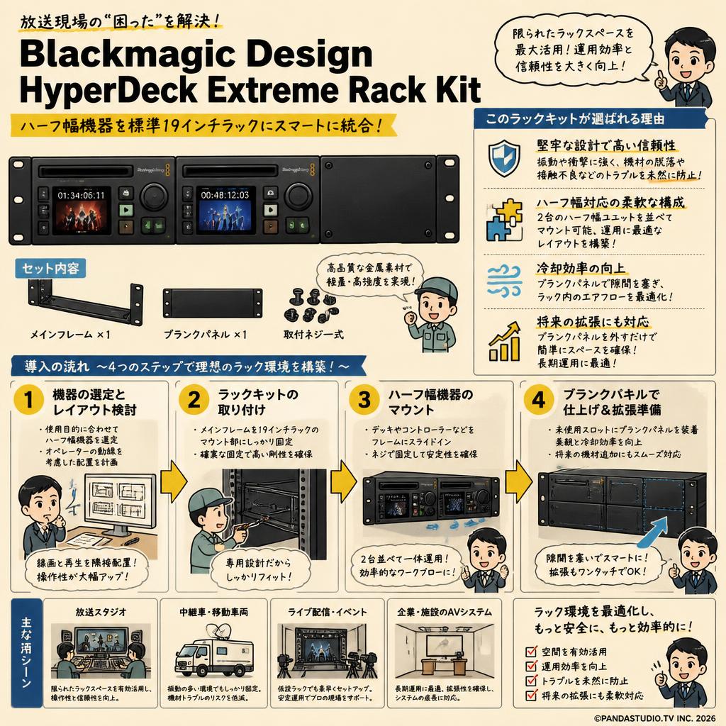 Blackmagic Design HyperDeck Extreme Rack Kit 概要