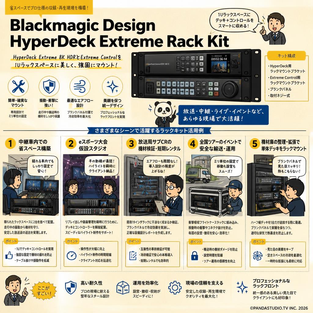 Blackmagic Design HyperDeck Extreme Rack Kit 用途