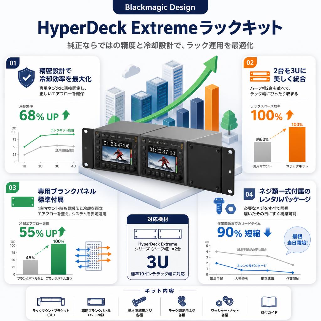 Blackmagic Design HyperDeck Extreme Rack Kit セールスポイント