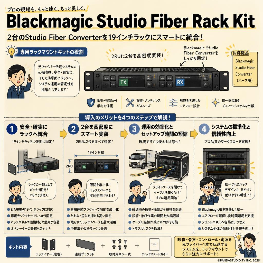 Blackmagic Studio Fiber Rack Kit 概要