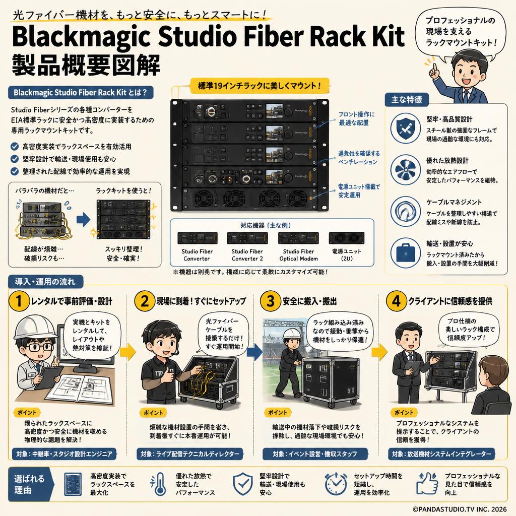 Blackmagic Studio Fiber Rack Kit おもな対象のお客様