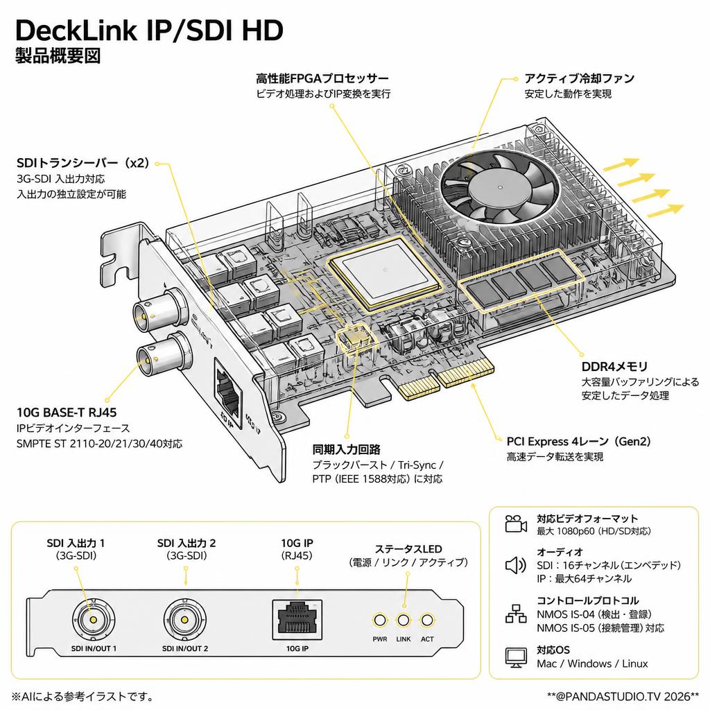 DeckLink IP/SDI HD スペック