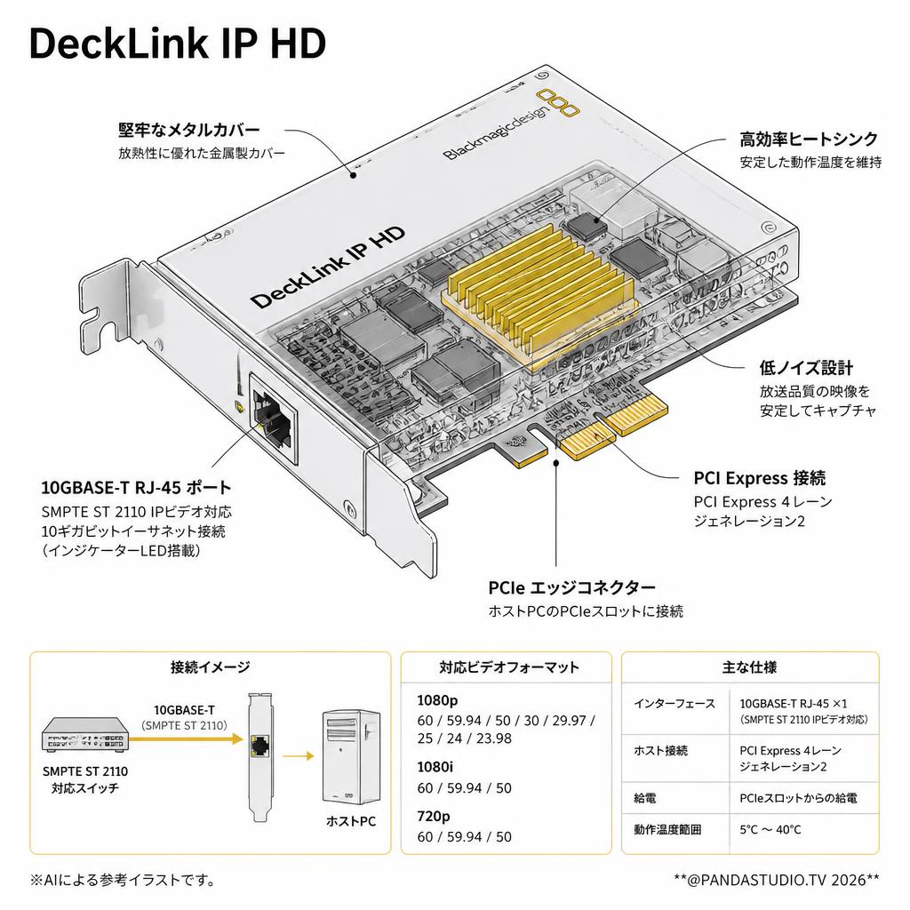 DeckLink IP HD スペック