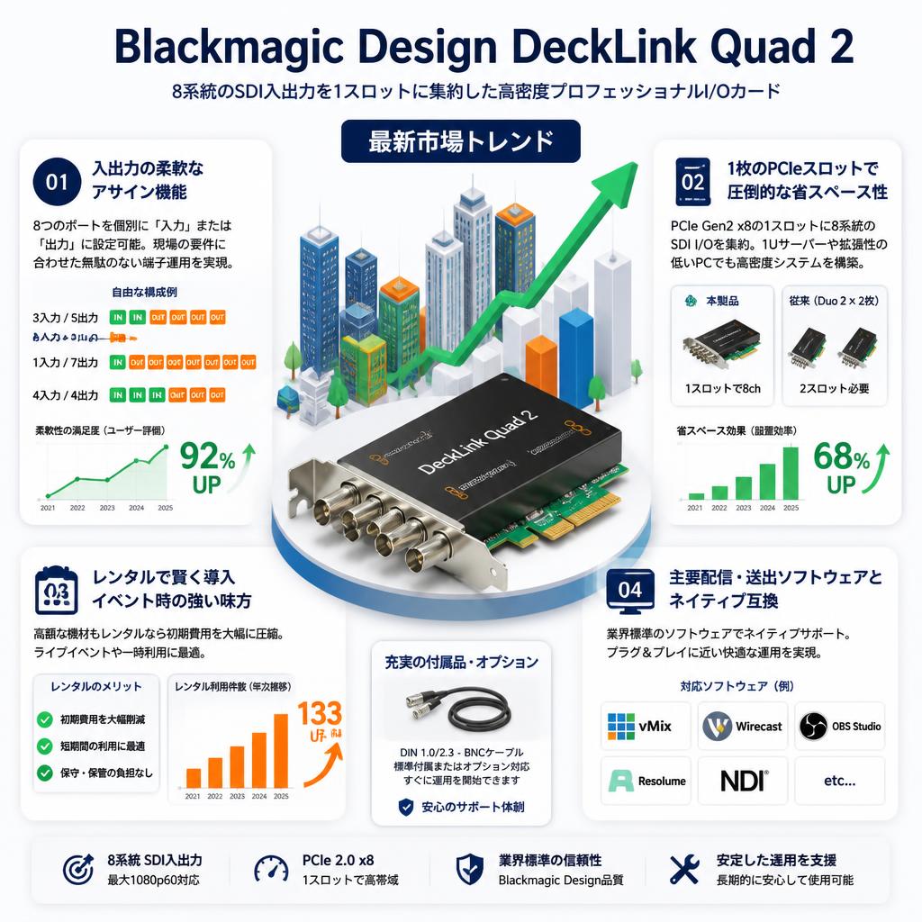 Blackmagic Design DeckLink Quad 2 セールスポイント