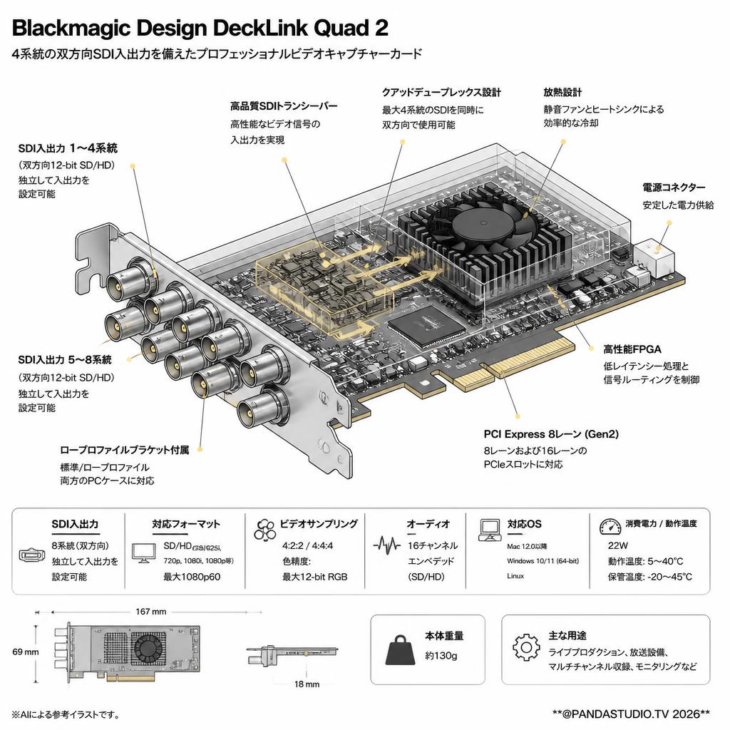 Blackmagic Design DeckLink Quad 2 スペック