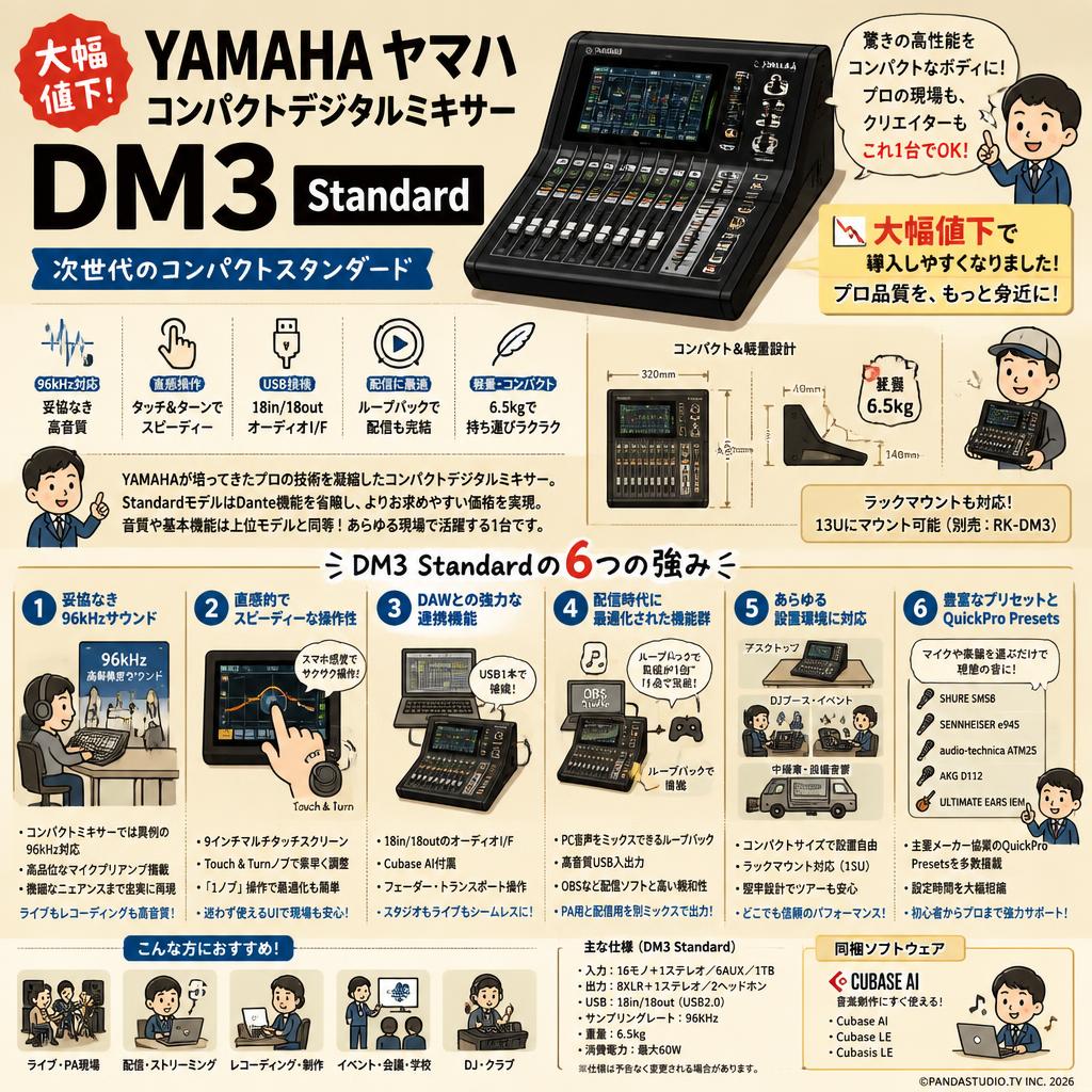 Dante非搭載DM3の特徴と代替選びのコツ | PANDA TIMES（パンダタイムス）