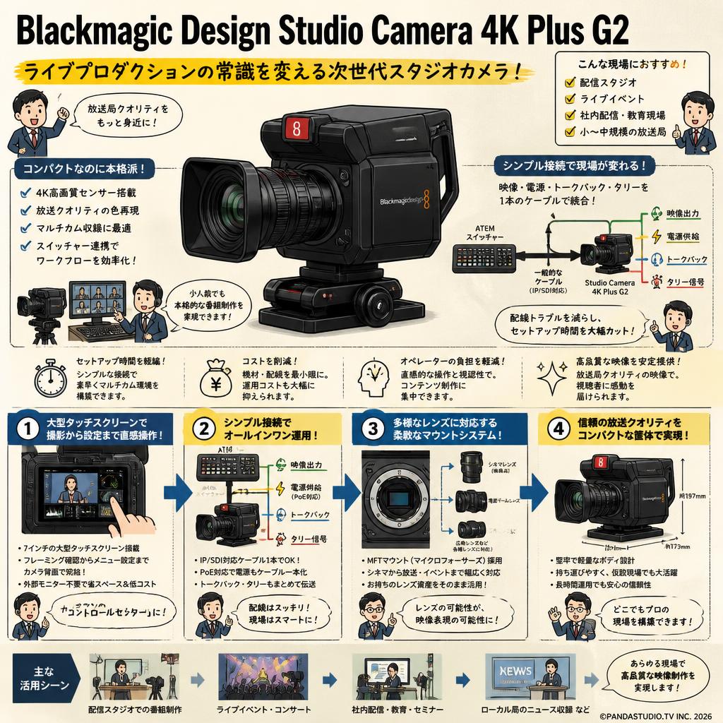 Blackmagic Design Studio Camera 4K Plus G2 概要