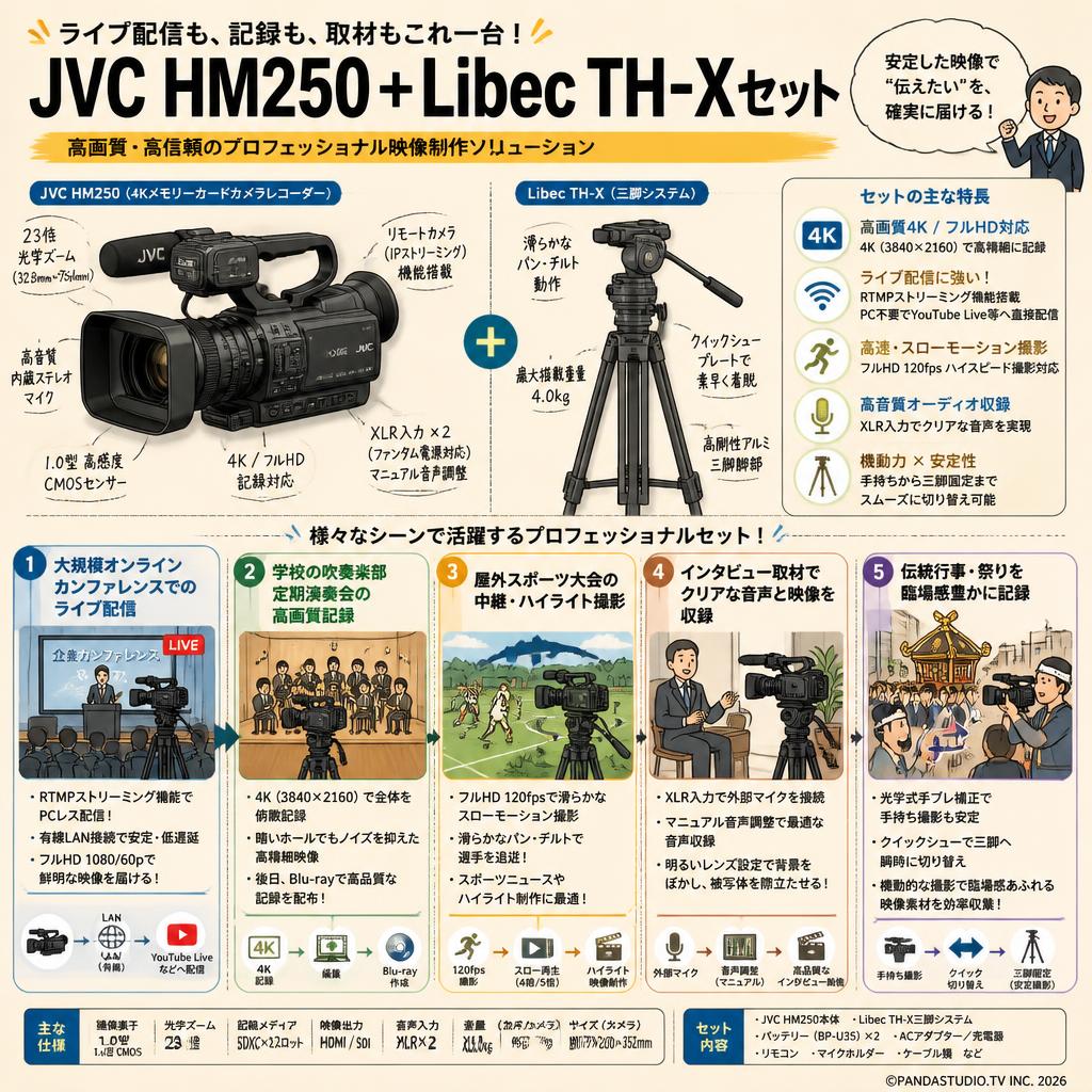 JVC HM250＋Libec TH−Xセット 用途