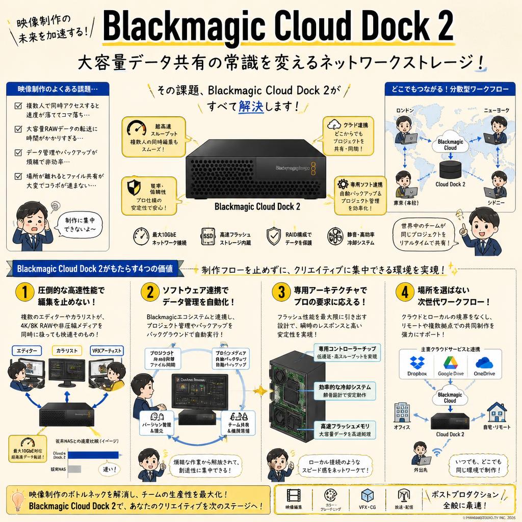 Blackmagic Cloud Dock 2 概要