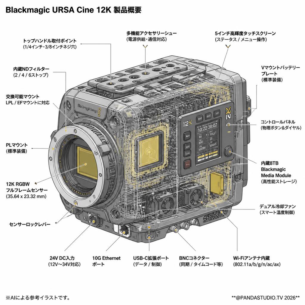 Blackmagic URSA Cine 12K スペック