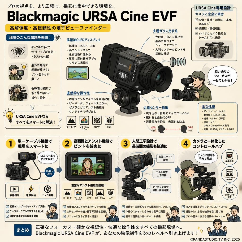 Blackmagic URSA Cine EVF 概要