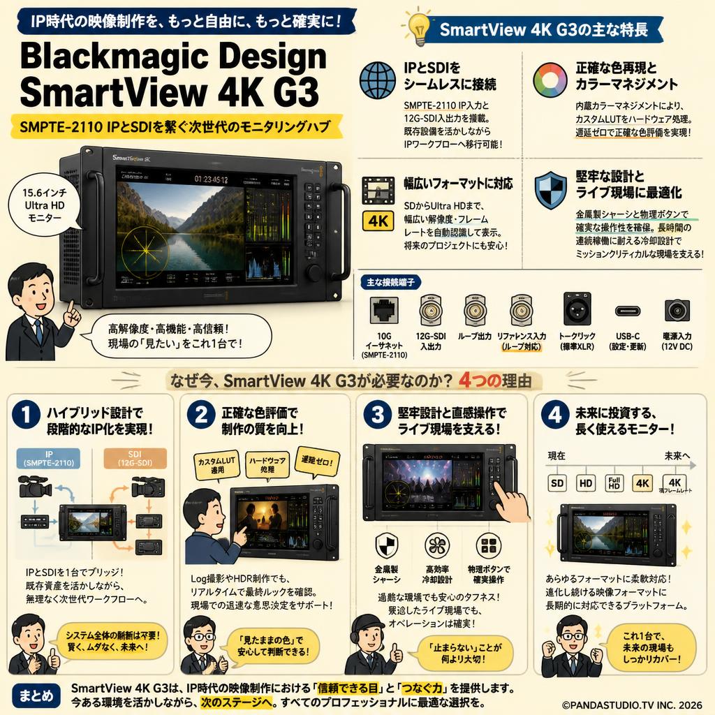 Blackmagic Design SmartView 4K G3 概要