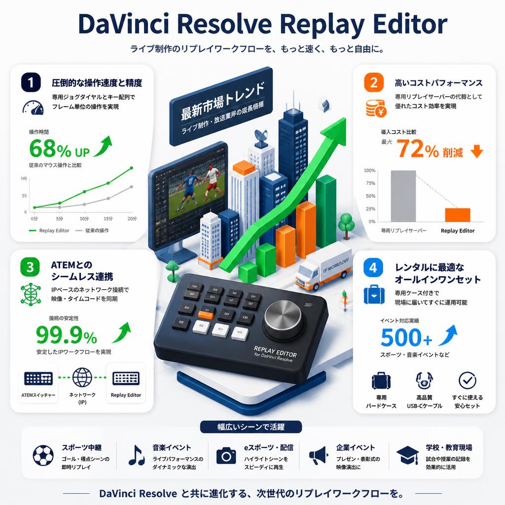 DaVinci Resolve Replay Editor セールスポイント