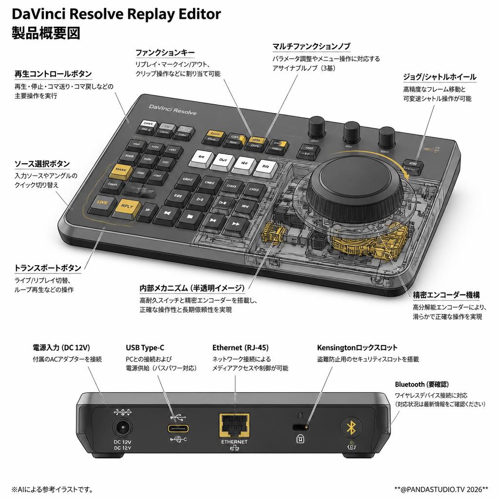 DaVinci Resolve Replay Editor スペック