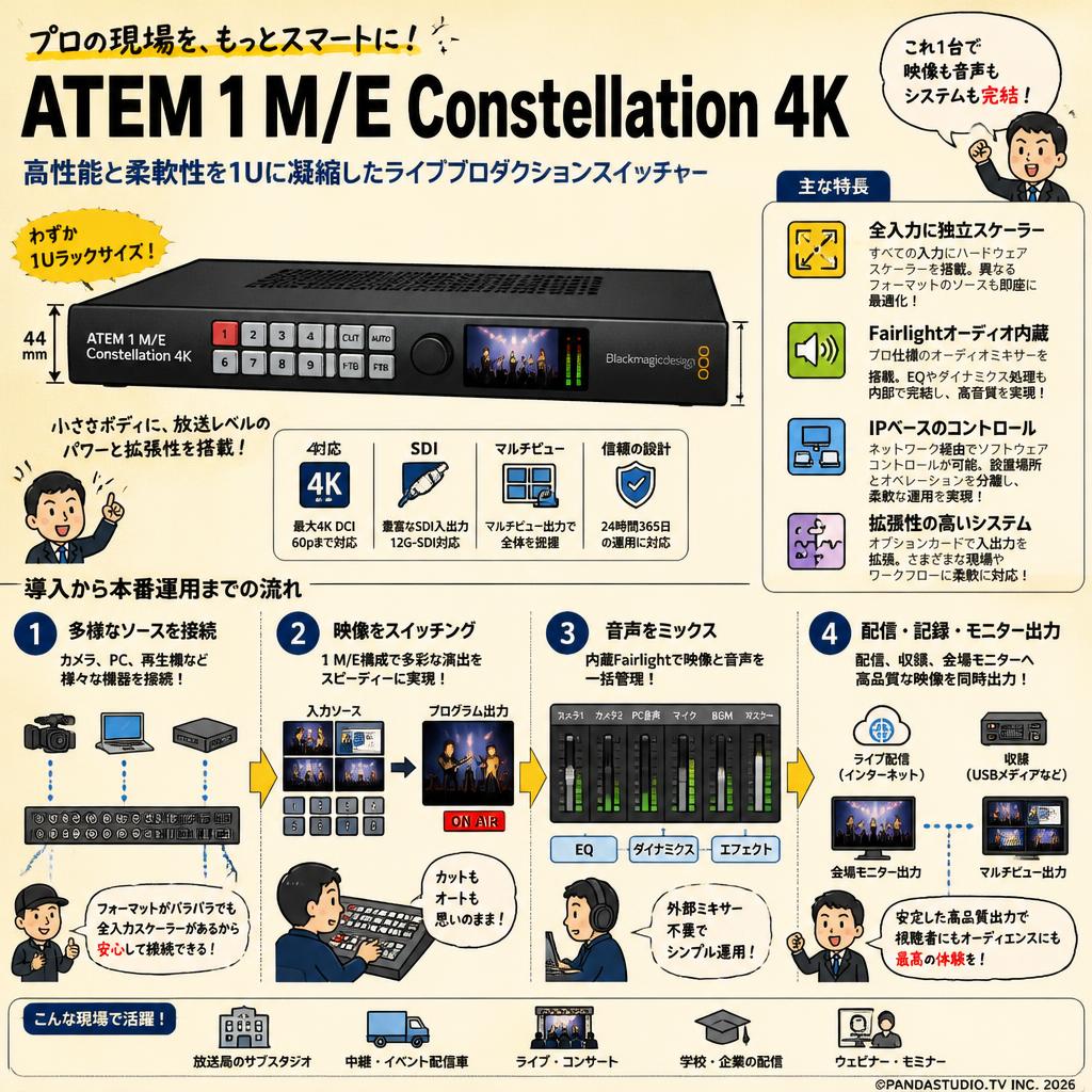 Blackmagic Design ATEM 1 M/E Constellation 4K 概要