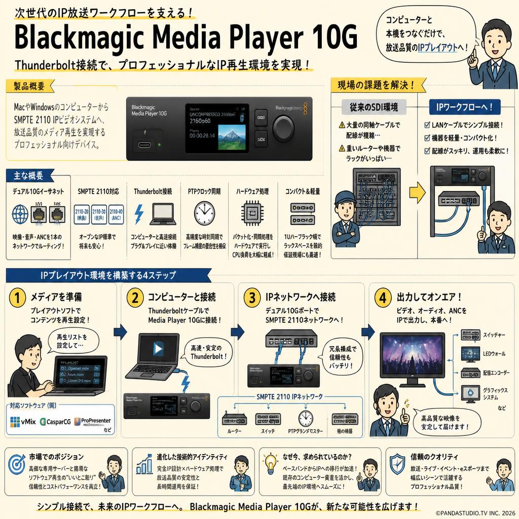 Blackmagic Media Player 10G 概要