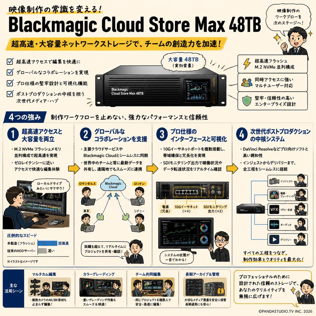 Blackmagic Cloud Store Max 48TB 概要