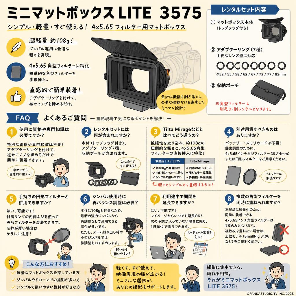 ミニマットボックス LITE  3575 FAQ（よくある質問と答え）