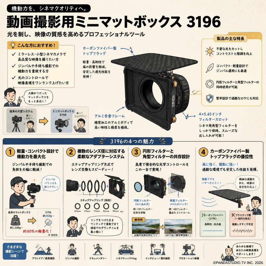 動画撮影用ミニマットボックス 3196 概要