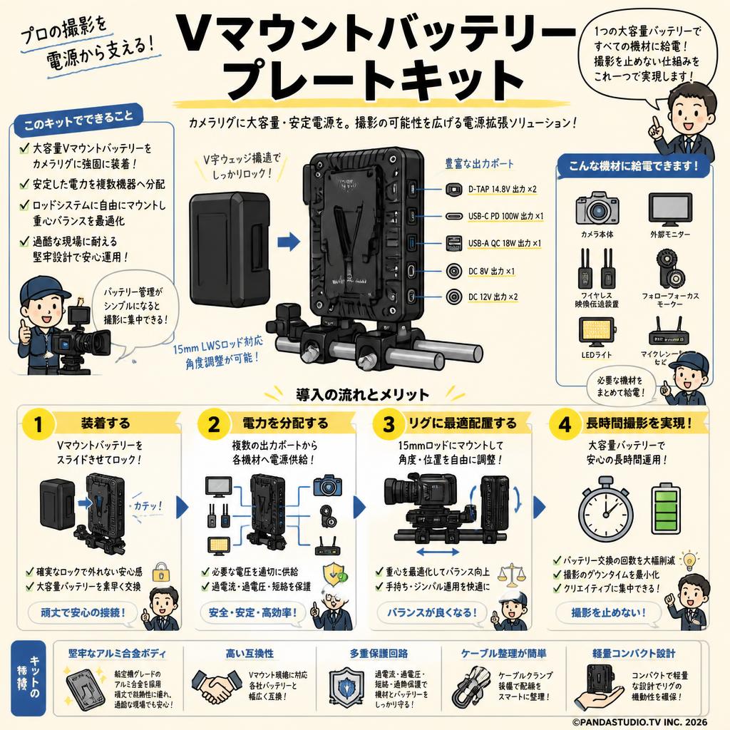 Vマウントバッテリープレートキット 概要
