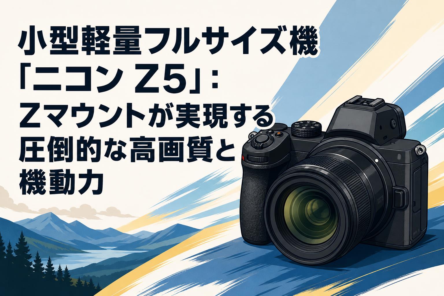 小型軽量フルサイズ機「ニコン Z5」：Zマウントが実現する圧倒的な高画質と機動力