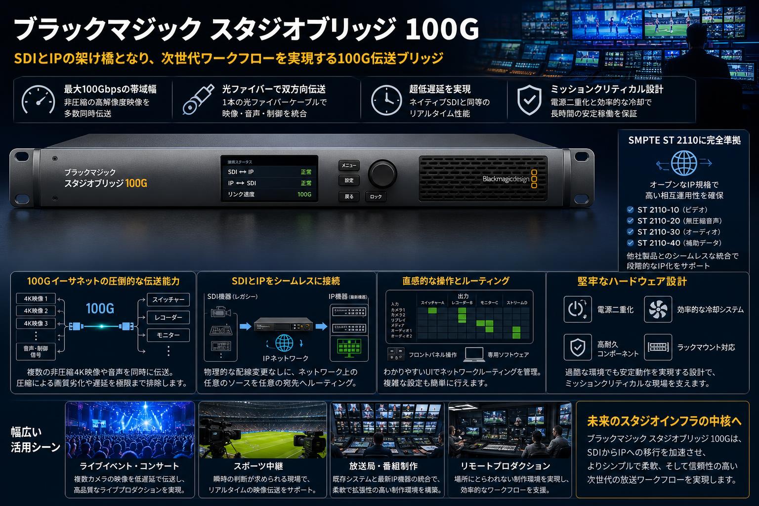 Blackmagic StudioBridge 100G 概要