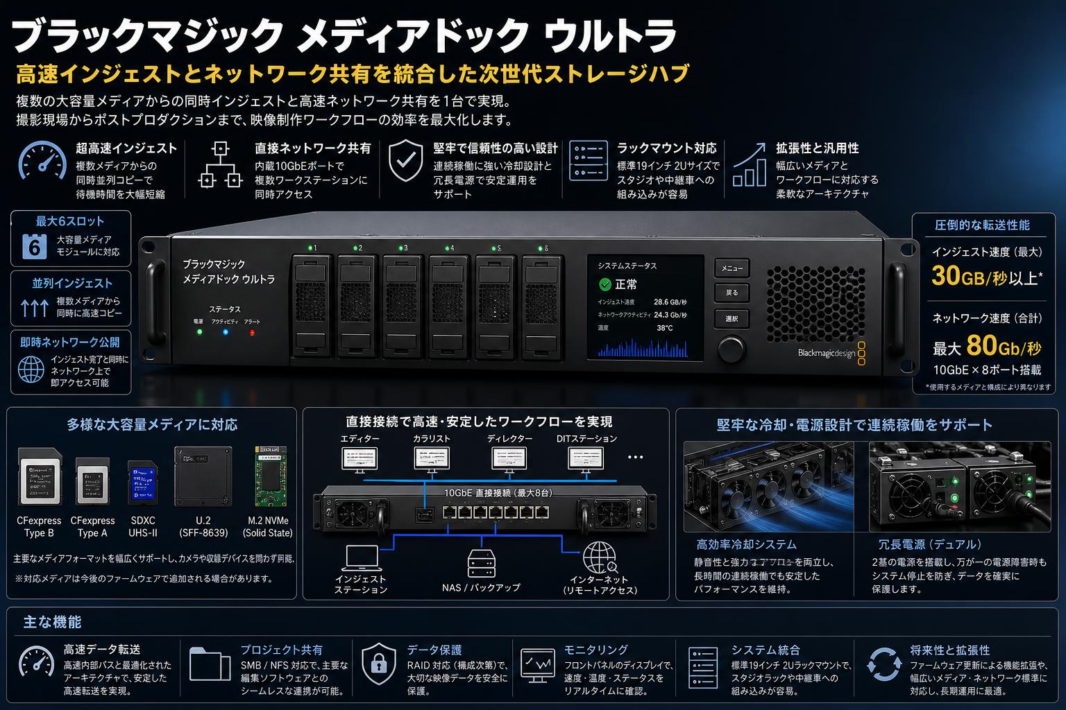 Blackmagic Media Dock Ultra 概要