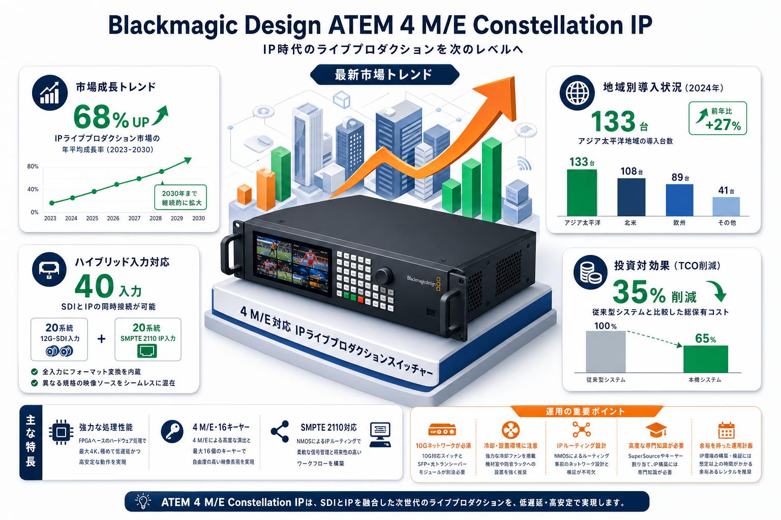 Blackmagic Design ATEM 4 M/E Constellation IP FAQ（よくある質問と答え）