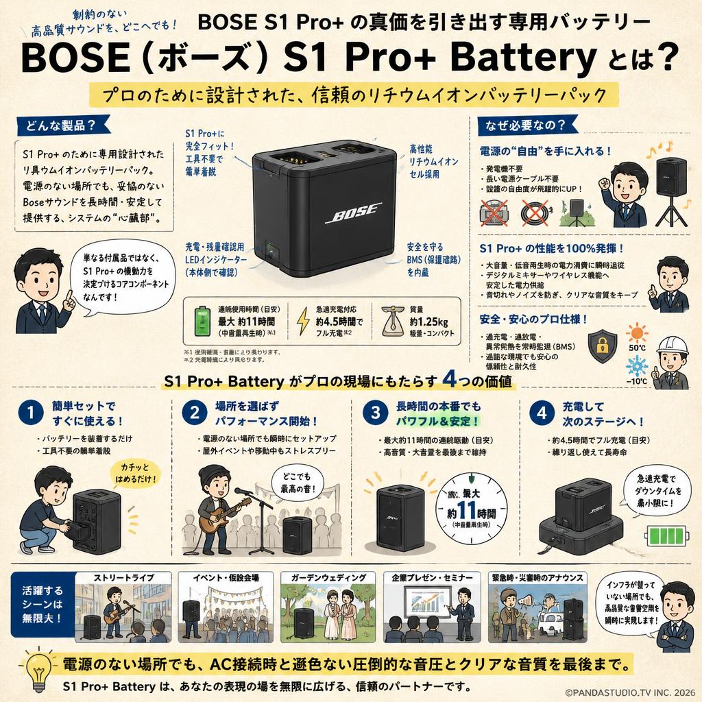 BOSE ( ボーズ ) S1 Pro+ Battery 概要