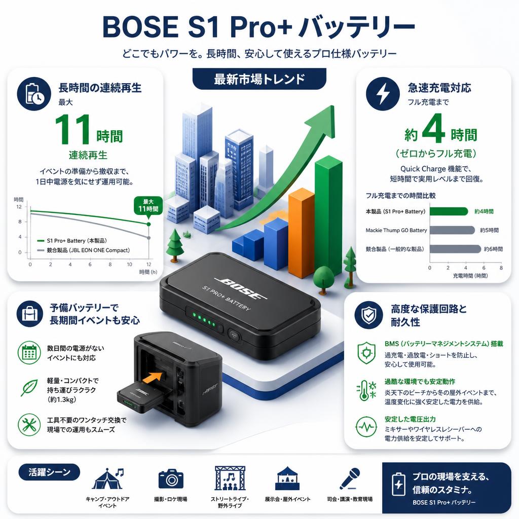 BOSE ( ボーズ ) S1 Pro+ Battery セールスポイント