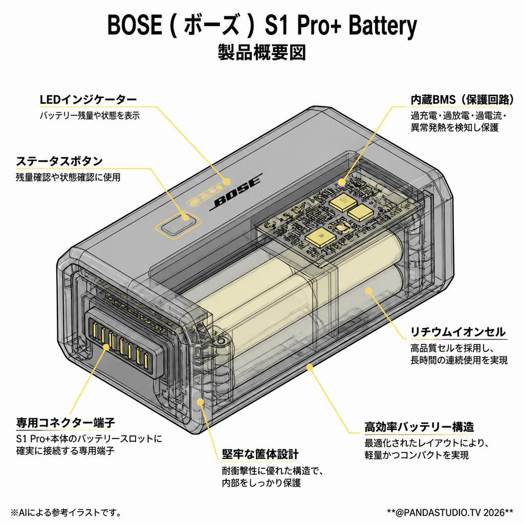 BOSE ( ボーズ ) S1 Pro+ Battery スペック