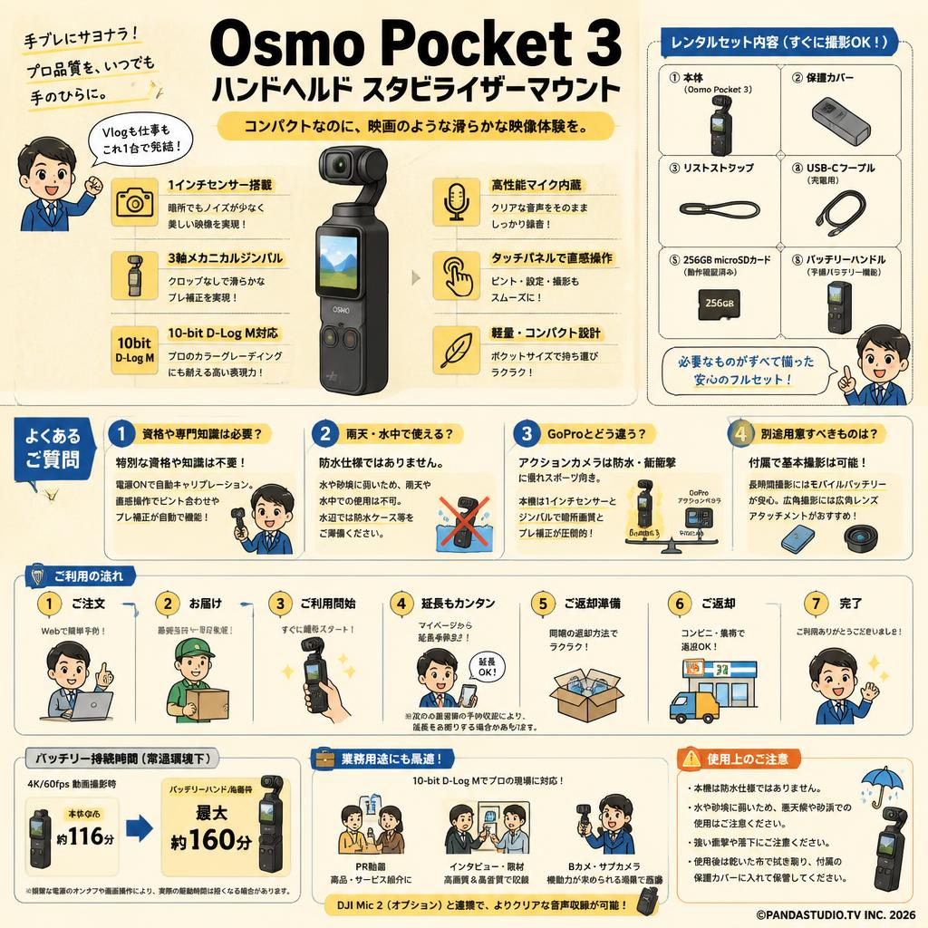 Osmo Pocket 3 ハンドヘルド スタビライザーマウント FAQ（よくある質問と答え）
