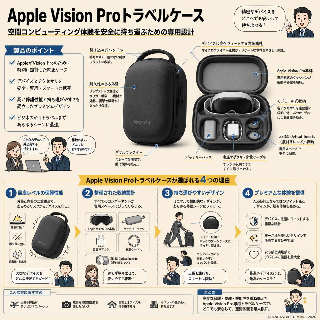 Apple Vision Proトラベルケース | パンダスタジオ・レンタル公式サイト